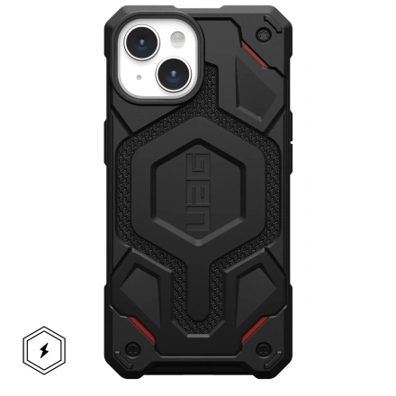 Чохол UAG Monarch Pro Kevlar Case with MagSafe for iPhone 15 - Kevlar Black (114219113940)