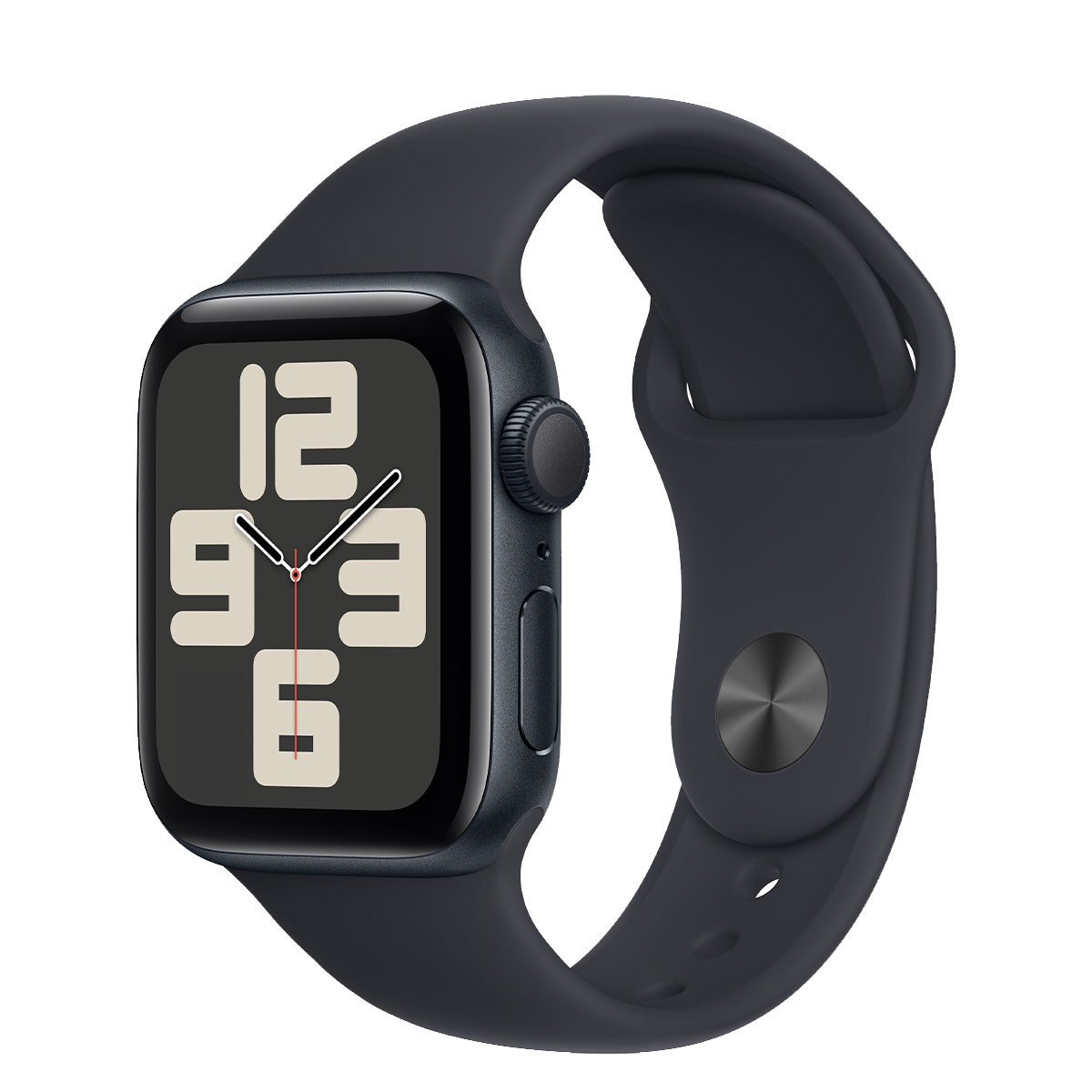Apple Watch SE 2 2023 GPS 40mm Midnight Aluminum Case with Midnight Sport Band - S/M (MR9X3)