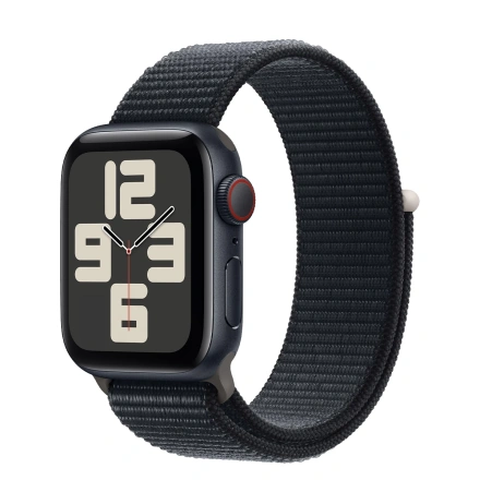 Apple Watch SE 2 2023 GPS + Cellular 40mm Midnight Aluminum Case with Midnight Sport Loop (MRGD3)