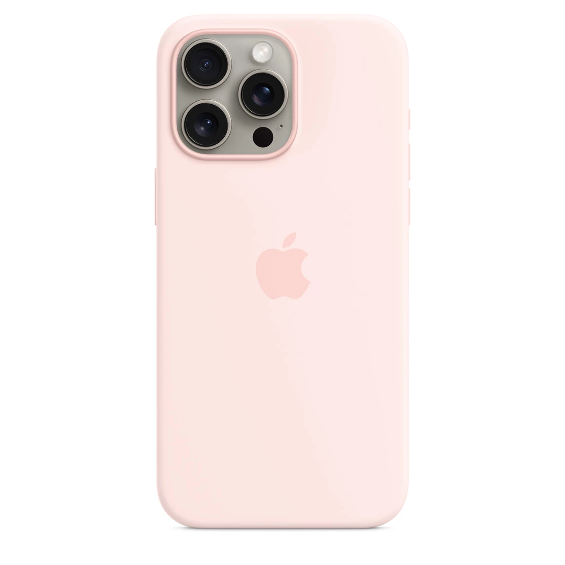 Чехол Apple iPhone 15 Pro Max Silicone Case with MagSafe Lux Copy - Light Pink