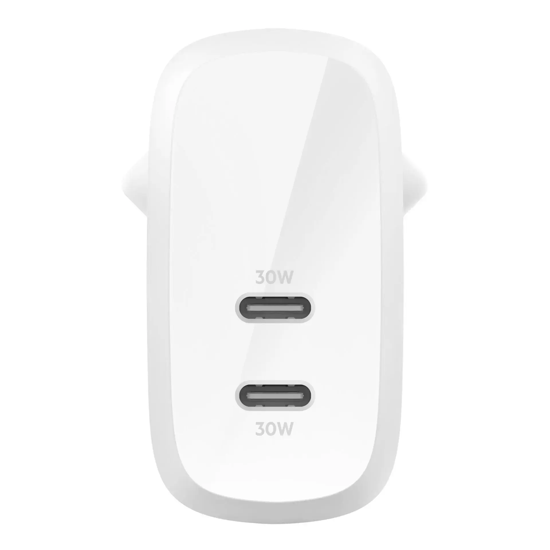 Сетевое зарядное устройство для Belkin Boost Up Charge Pro Dual USB-C Wall Charger PPS 60W - White (WCB010VFWH)