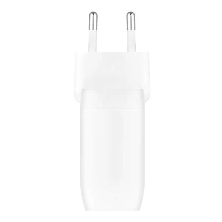 Мережевий зарядний пристрій Belkin Boost Up Charge Pro Dual USB-C Wall Charger PPS 60W - White (WCB010VFWH)