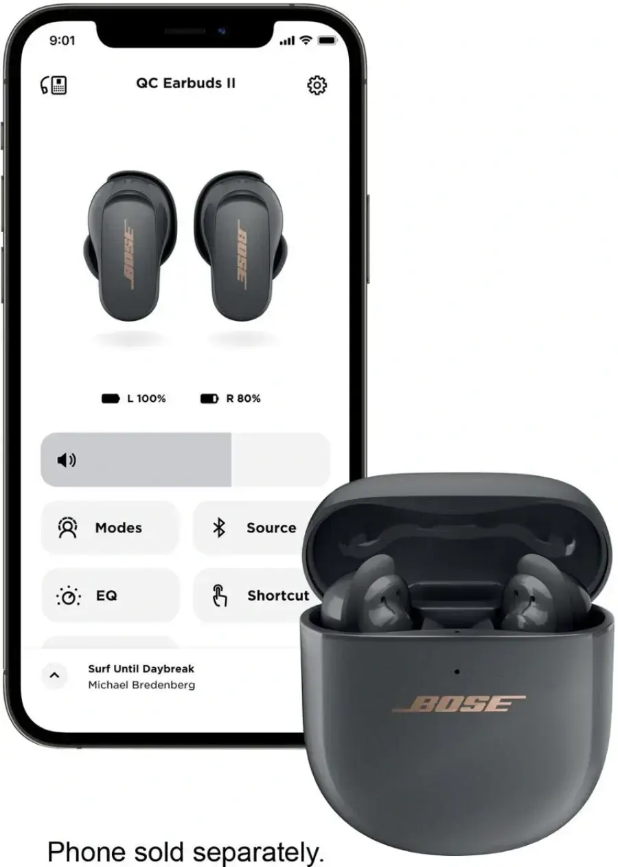 Навушники Bose QuietComfort Earbuds II Eclipse - Gray (870730-0040)