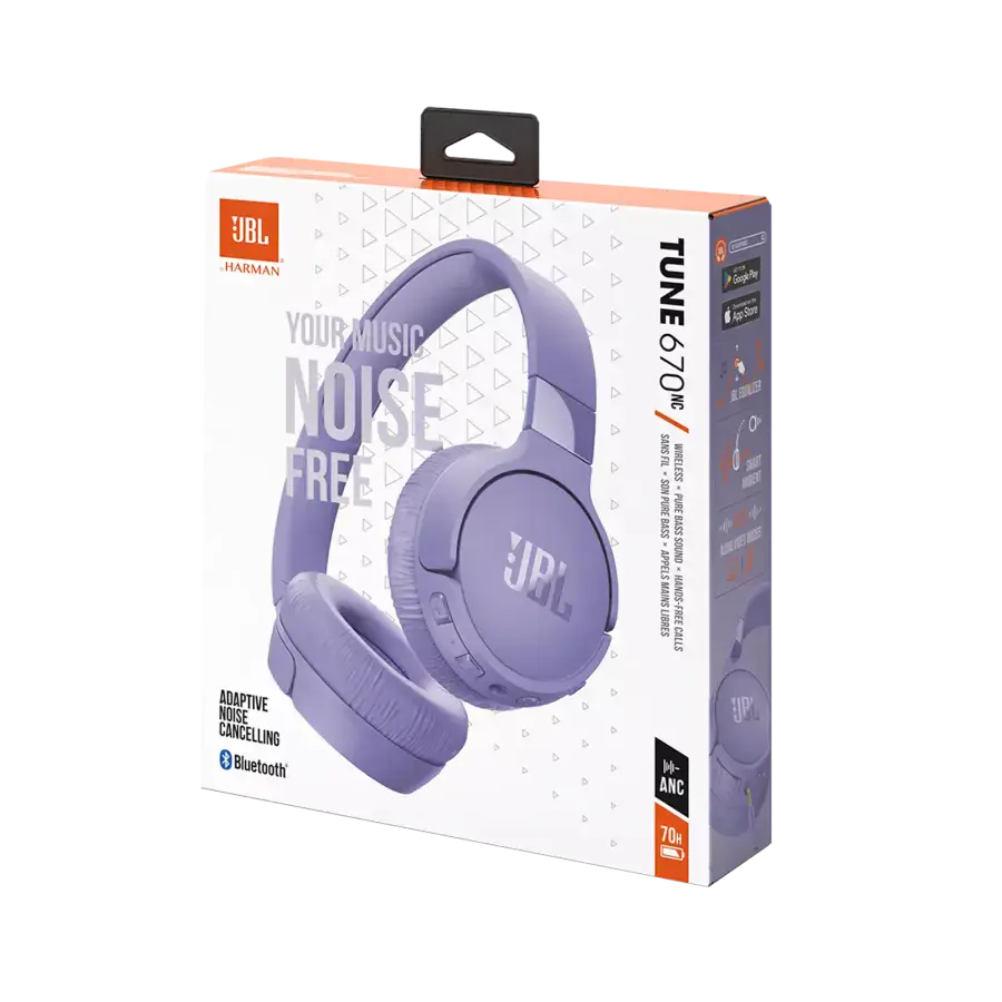 Навушники JBL Tune 670NC - Purple (JBLT670NCPUR)