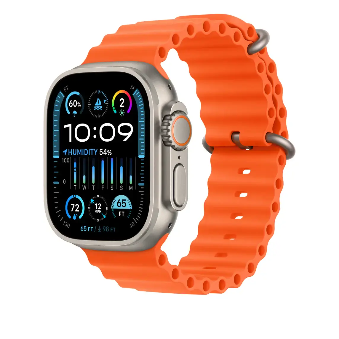 NEW NO BOX Ремешок Apple Ocean Band для Apple Watch 49mm - Orange (MT653)