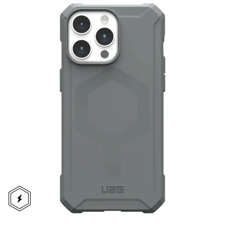 Чехол UAG Essential Armor Case with MagSafe for iPhone 15 Pro - Silver (114276113333)