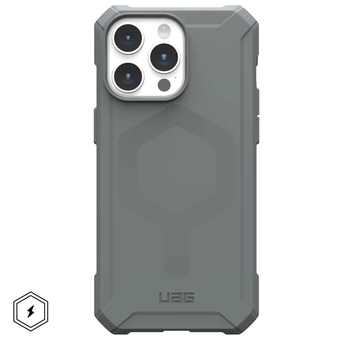 Чохол UAG Essential Armor Case with MagSafe for iPhone 15 Pro - Silver (114276113333)