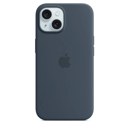 Чехол Apple iPhone 15 Silicone Case with MagSafe Lux Copy - Storm Blue