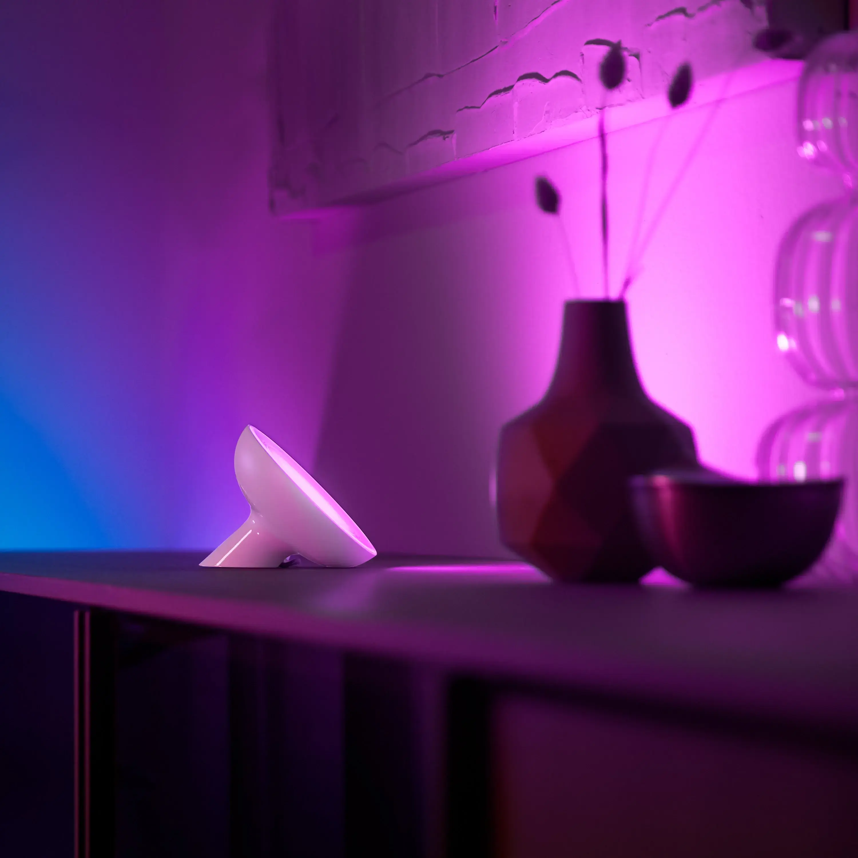 Розумна настільна лампа Philips Hue Bloom 2000K-6500K Color Bluetooth - White (929002375901)