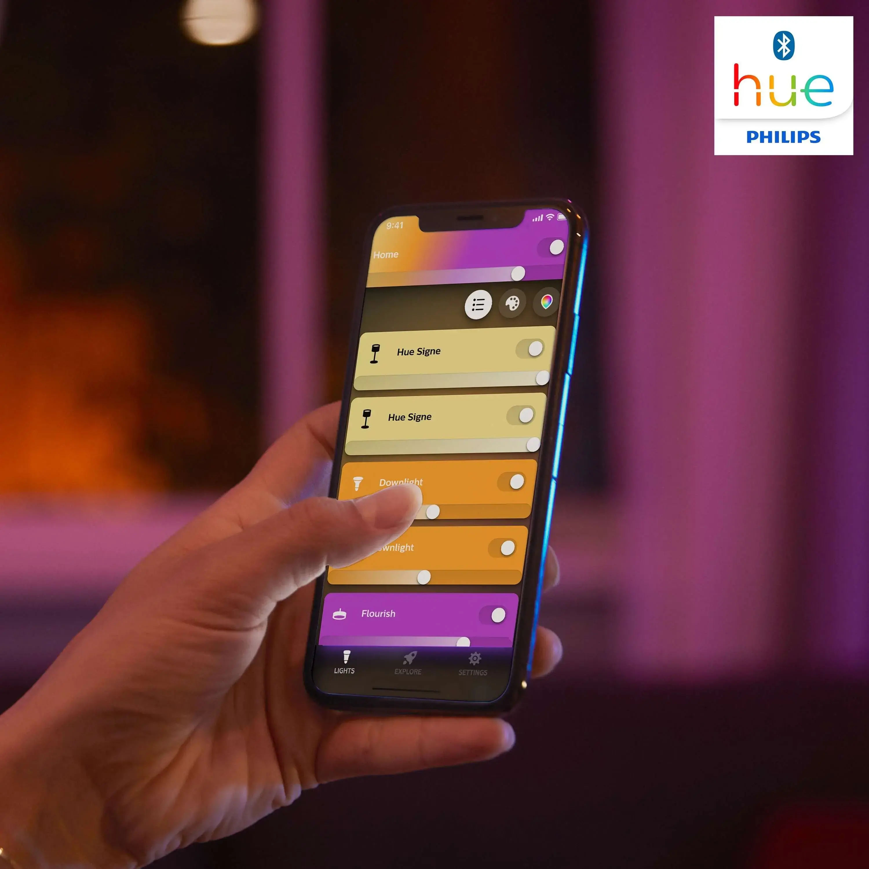 Умная настольная лампа Philips Hue Iris 2000K-6500K Color Bluetooth - Copper (929002376801)
