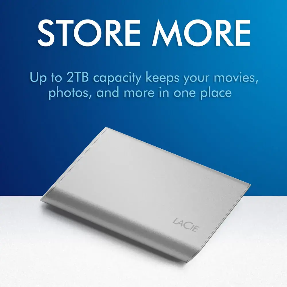 SSD накопичувач Lacie Portable V2 1 TB - Silver (STKS1000400)