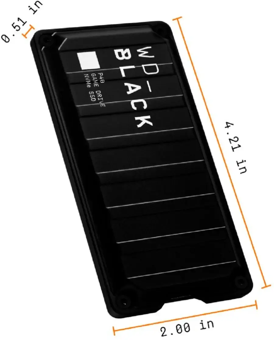 SSD накопитель WD Black P40 Game Drive 2TB (WDBAWY0020BBK)