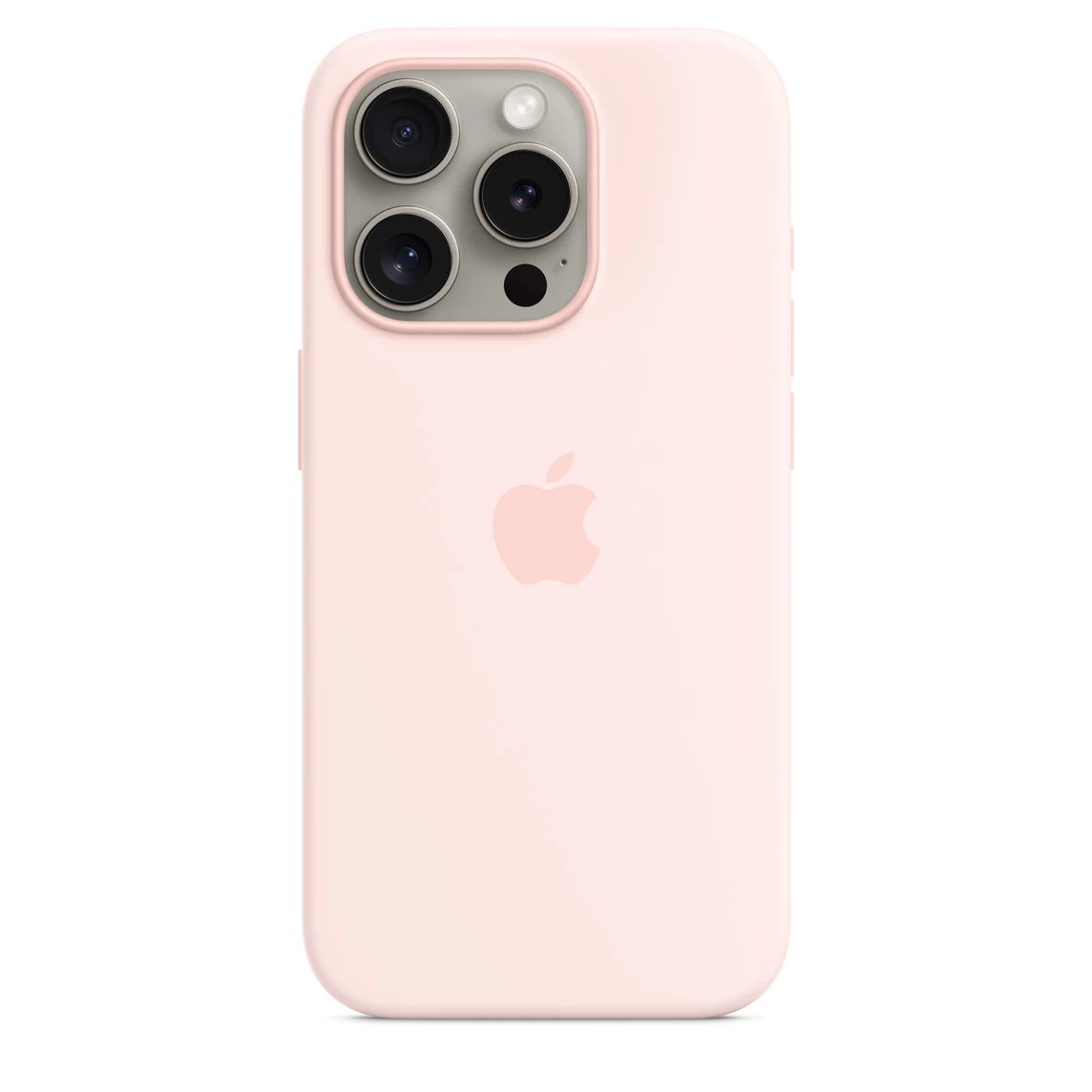 Чохол Apple iPhone 15 Pro Silicone Case with MagSafe Lux Copy - Light Pink