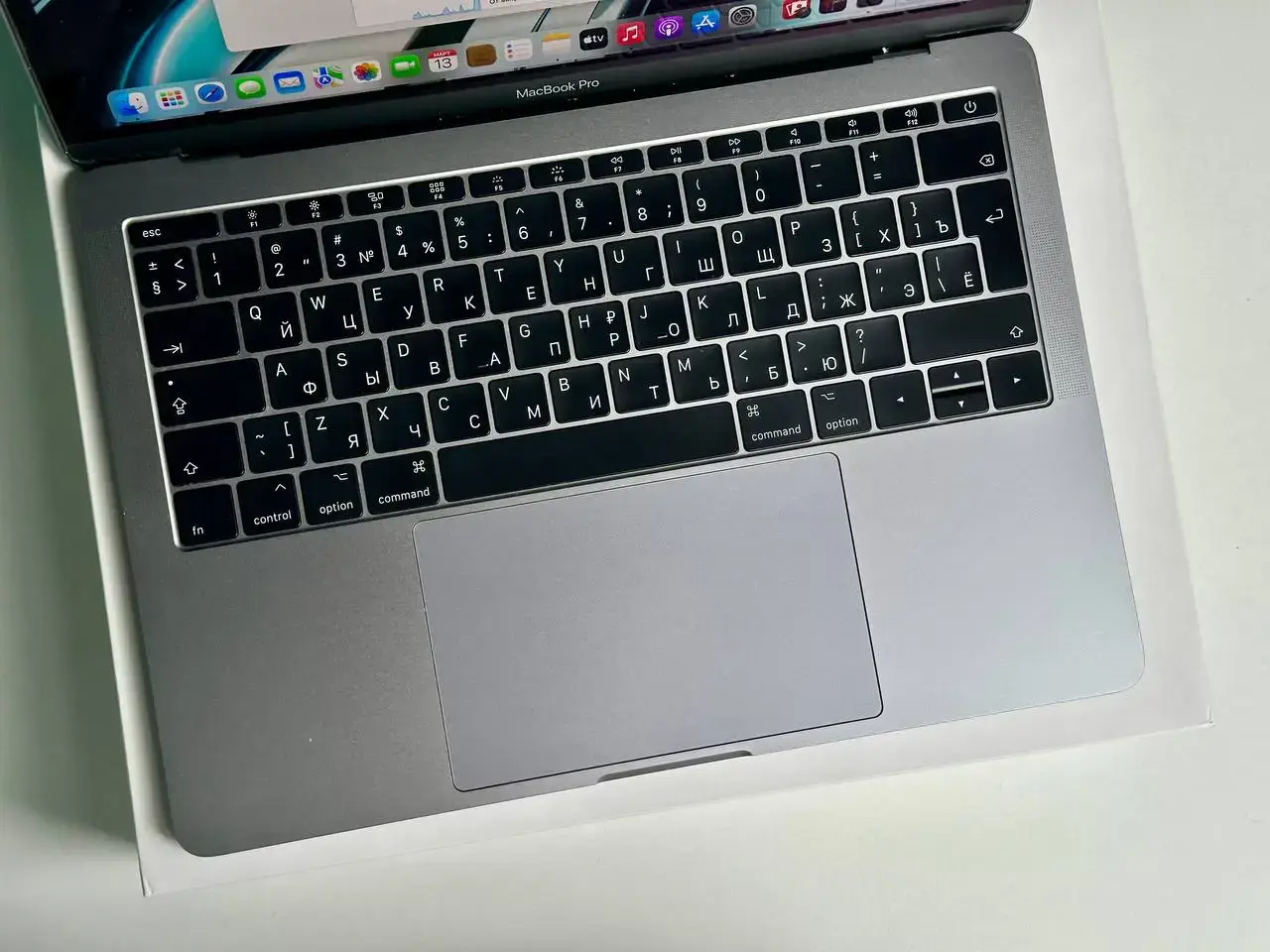 USED MacBook Pro 13" Space Gray (MPXQ2) 2017, (i5/8GB/128SSD)🔋100% (Стан - 9/10. Комплект - повний | гарантія - 1 міс.) - Cycle 0