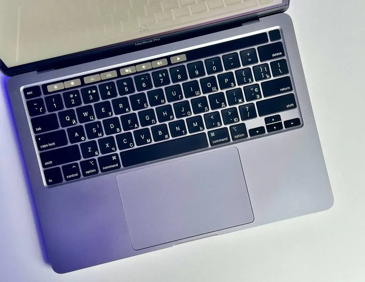 USED MacBook Pro 13" Space Gray (MWP42) 2020 (i5/16GB/512SSD)🔋100%(Стан - 9.5/10. Комплект - повний | гарантія - 1 міс.) - Cycle 0