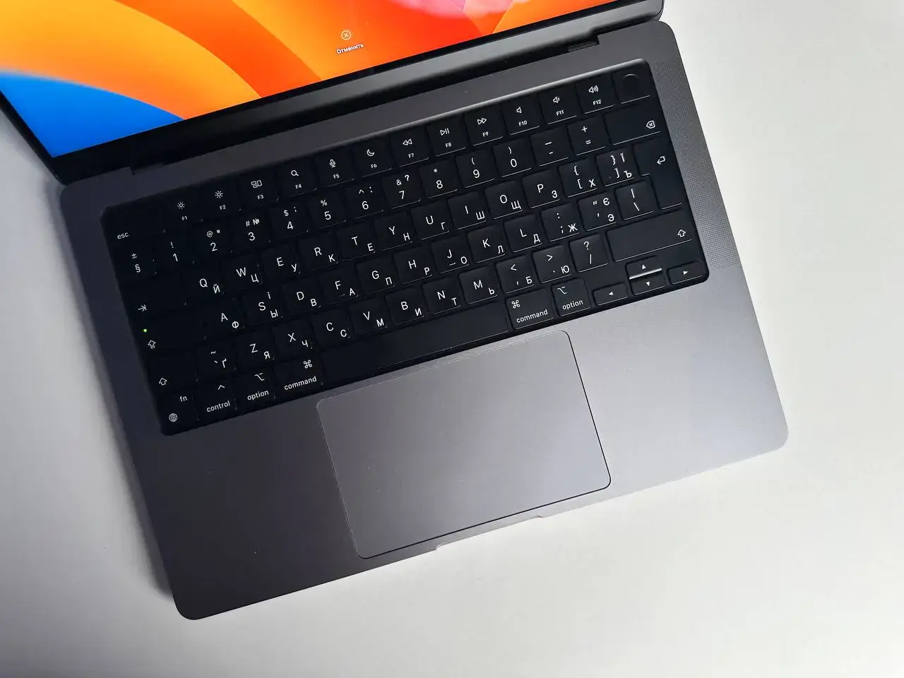 USED MacBook Pro 14" Space Gray 2023 (MPHE3) (M2Pro|16GB|512SSD)(Стан - 10/10. Комплект - повний | гарантія - 1 міс.) - Cycle 72