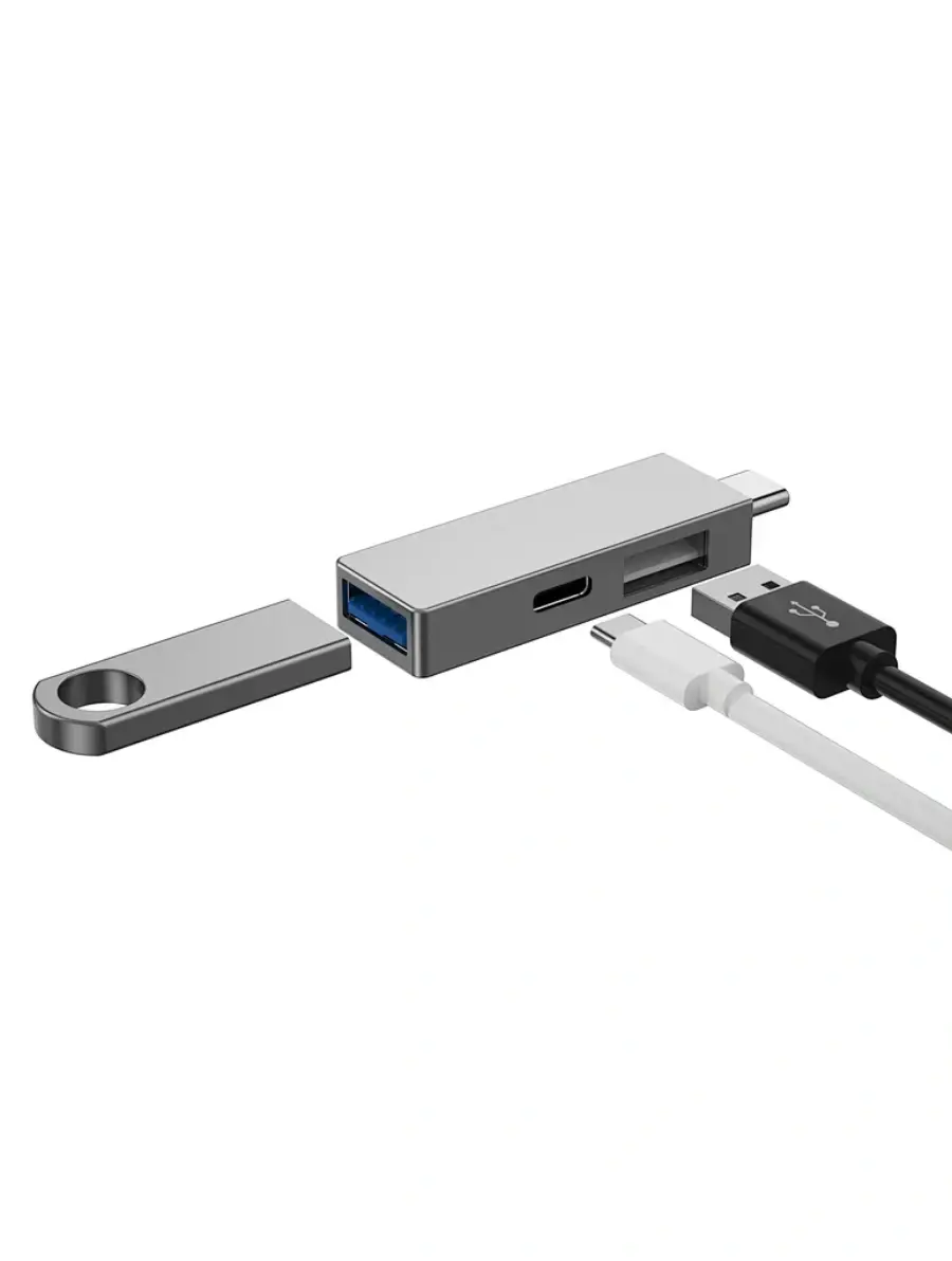 WiWU USB-C Hub Silver T02 Pro