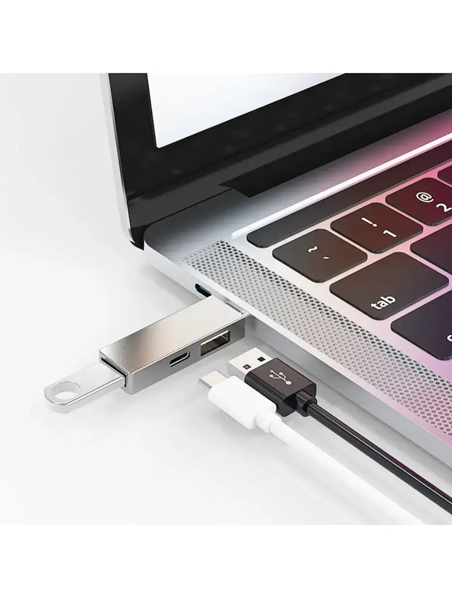 WiWU USB-C Hub Silver T02 Pro
