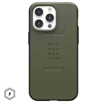 Чохол UAG Civilian Case with MagSafe for iPhone 15 Pro Max - Olive Drab (114295117272)