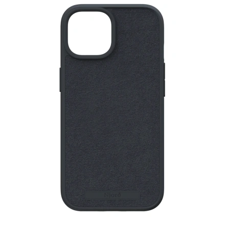 Чехол Njord Suede MagSafe Case for iPhone 15 - Black (NA51SU00)