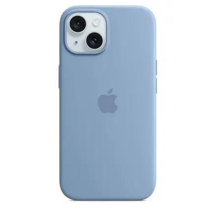 Чехол Apple iPhone 15 Silicone Case with MagSafe Lux Copy - Winter Blue