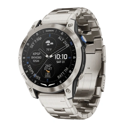 Смарт-часы Garmin D2 Mach 1 with Vented Titanium Bracelet (010-02582-50/51)