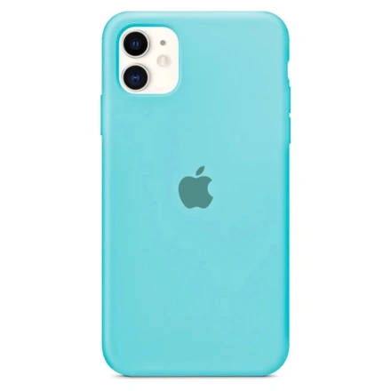 Чехол Apple iPhone 11 Silicone Case Lux Copy - Sea Blue (MWYV2)