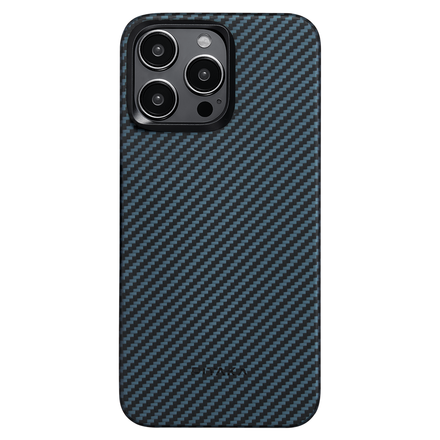 Чехол Pitaka MagEZ Case 4 Twill 1500D for iPhone 15 Pro Max - Black/Blue (KI1508PM)