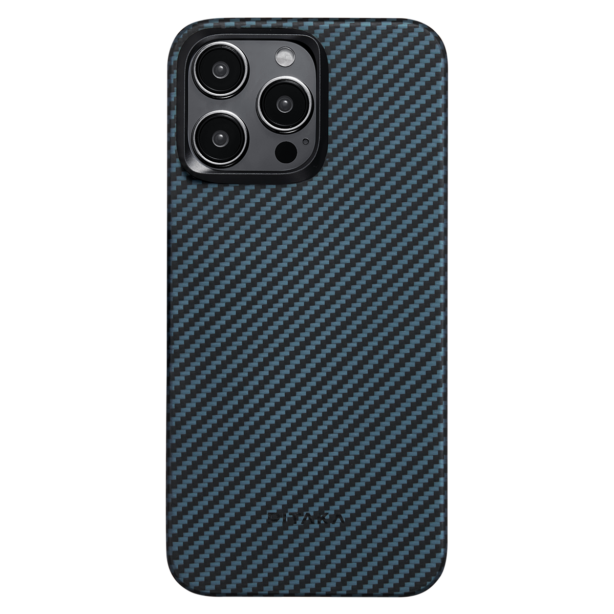 Чохол Pitaka MagEZ Case 4 Twill 1500D for iPhone 15 Pro Max - Black/Blue (KI1508PM)