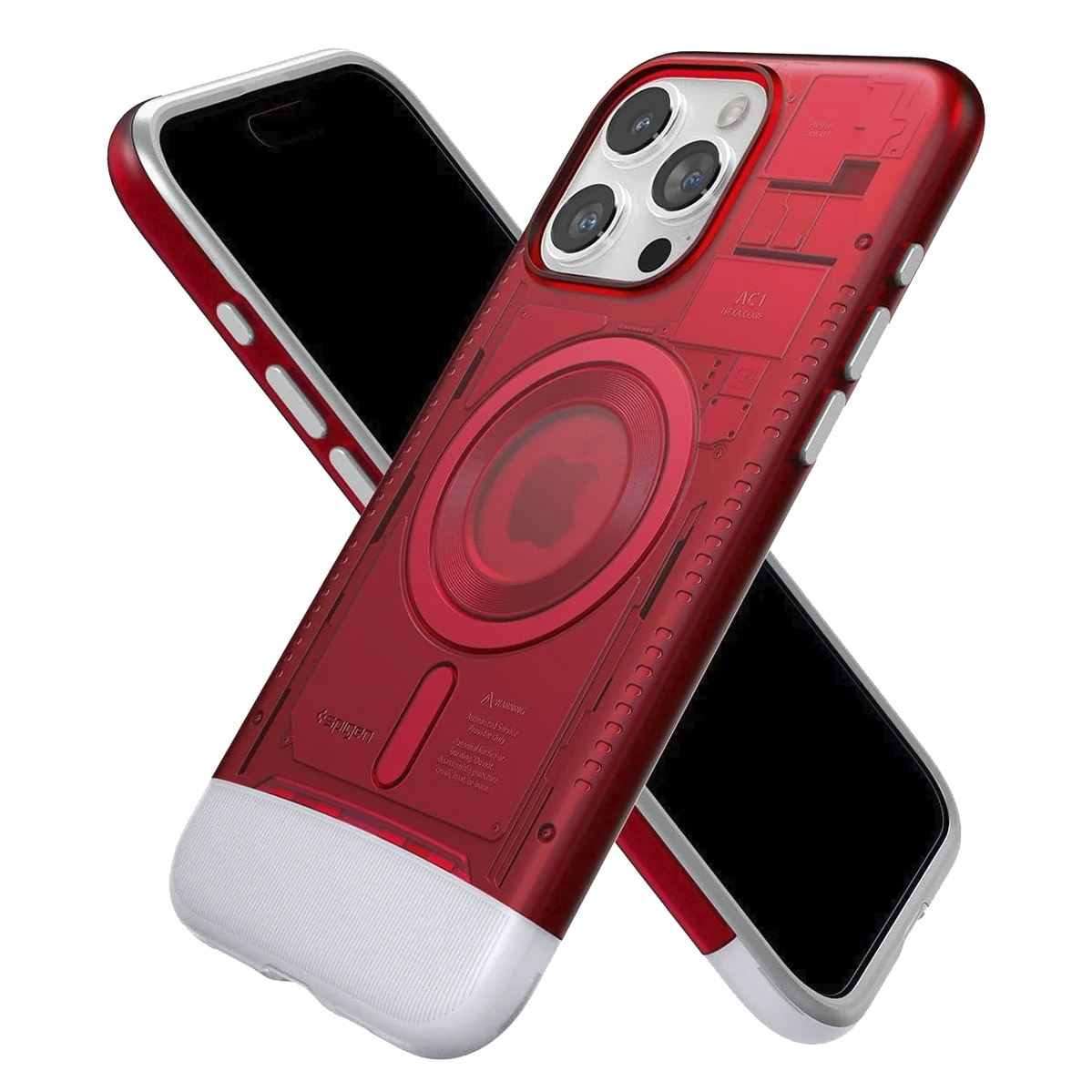 Funda Spigen Classic C1 MagSafe, ruby - iPhone 15 Pro (ACS06744)