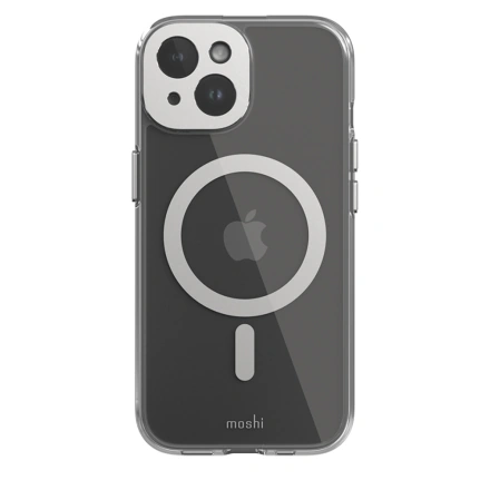 Чехол Moshi iGlaze Slim Hardshell Case for iPhone 15 - Luna Silver (99MO231001)
