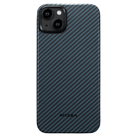 Чохол Pitaka MagEZ Case 4 Twill 1500D for iPhone 15 - Black/Blue (KI1508)