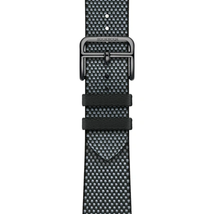 Ремінець Apple Watch Hermès 38/40/41mm Denim/Noir Toile H Single Tour (MTJH3)