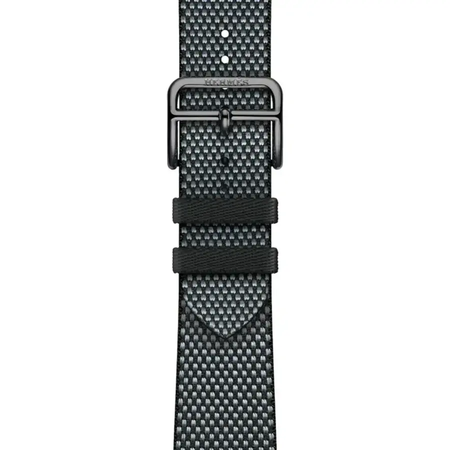 Ремінець Apple Watch Hermès 38/40/41/42mm Denim/Noir Toile H Single Tour (MTJH3)