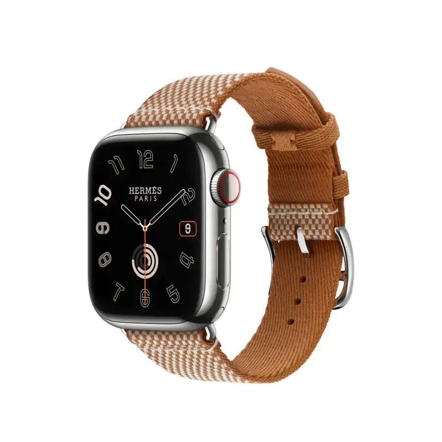 Ремешок Apple Watch Hermès 38/40/41/42mm Gold/Ecru Toile H Single Tour (MTJG3, MXJC3)
