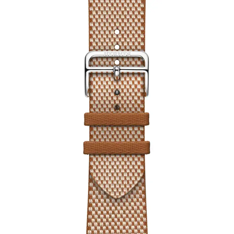 Ремешок Apple Watch Hermès 38/40/41/42mm Gold/Ecru Toile H Single Tour (MTJG3, MXJC3)