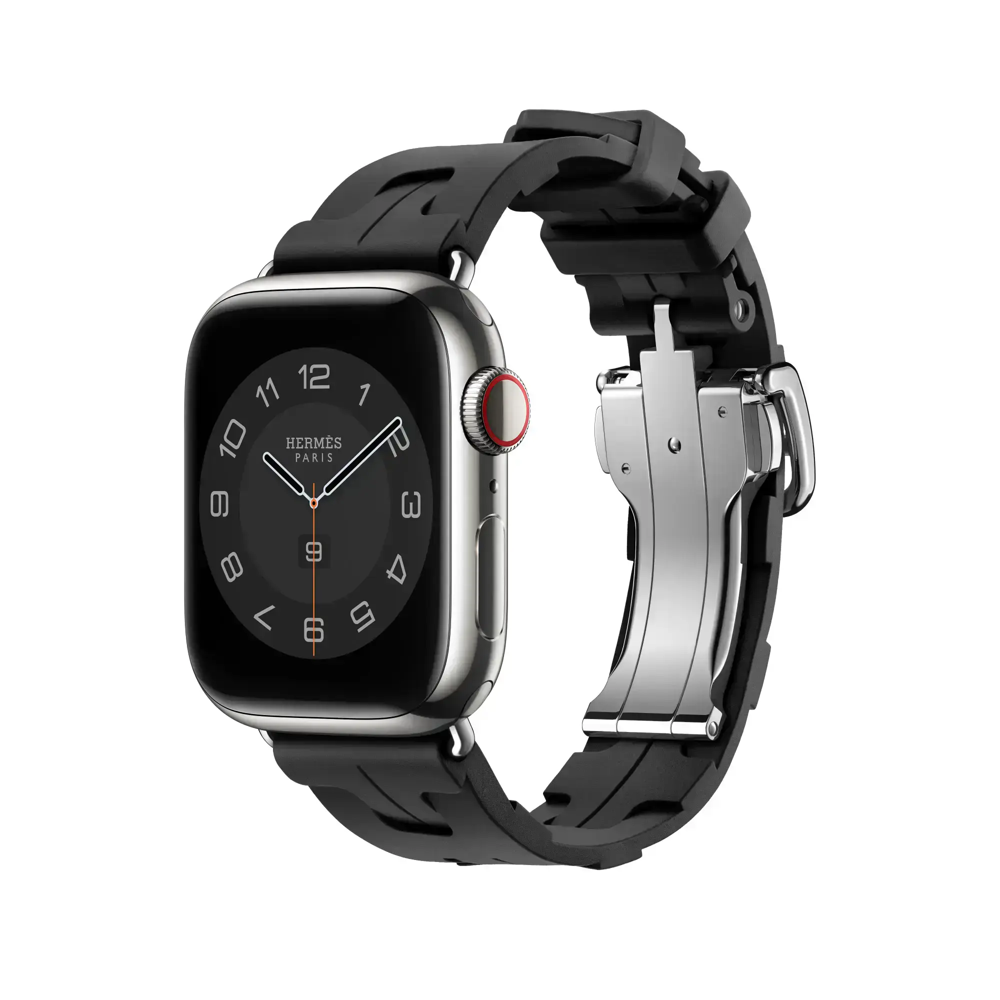 Ремінець Apple Watch Hermès 38/40/41/42mm Noir Kilim Single Tour (MTHT3, MXJK3)