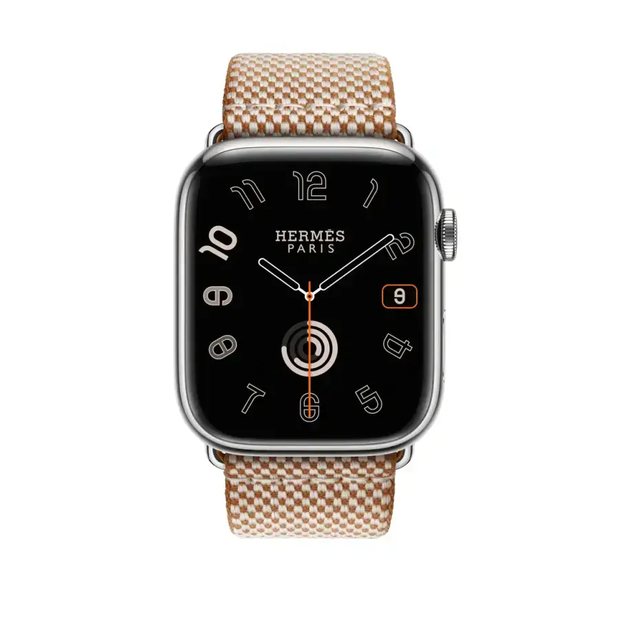 Ремінець Apple Watch Hermès 42/44/45/49mm Gold/Ecru Toile H Single Tour (MTJJ3, MXJD3)