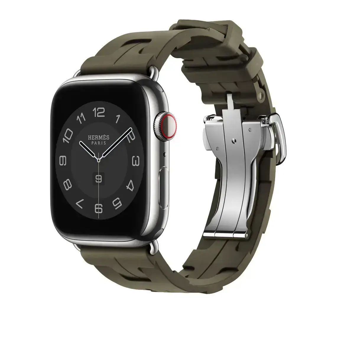 Ремінець Apple Watch Hermès 42/44/45/49mm Kaki Kilim Single Tour (MTJ23)