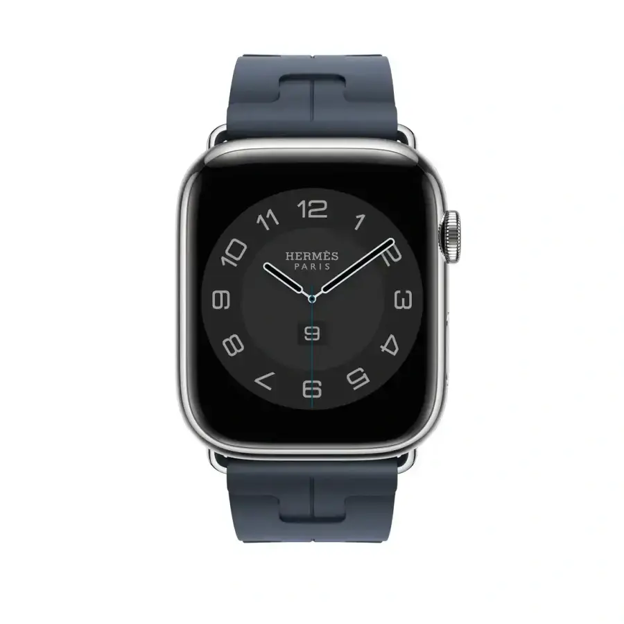 Ремінець Apple Watch Hermès 42/44/45/49mm Navy Kilim Single Tour (MTHY3)