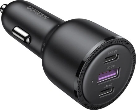 Автомобільний зарядний пристрій UGREEN CD239 Car Charger 69W Max - Black (UGR-20467)