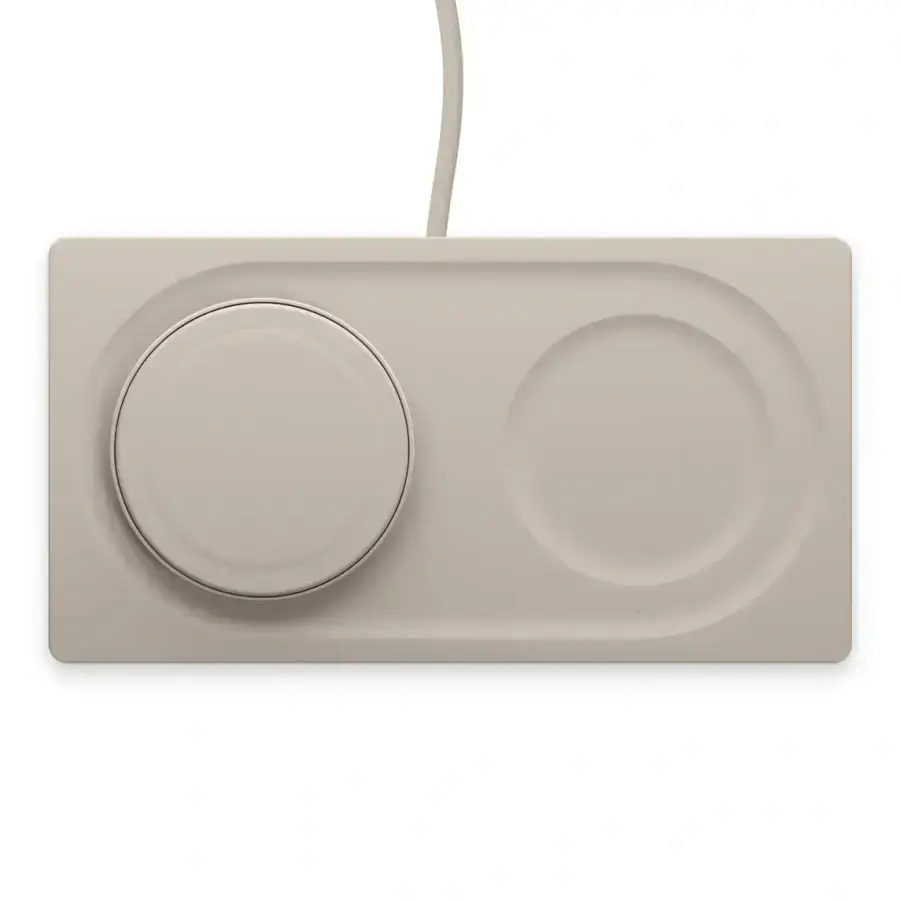 Бездротова зарядна панель Belkin BoostCharge Pro 2-in-1 Wireless Charging Pad with Official MagSafe Charging 15W - Brown (WIZ019ttSA)