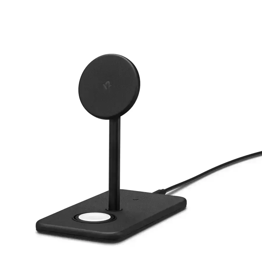 Бездротовий зарядний пристрій Twelve South HiRise 3 Deluxe 3-in-1 Wireless Charging Stand - Black (TS-2303, HR1Z2)