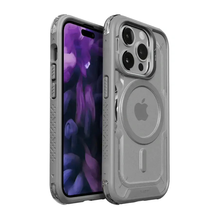 Чохол LAUT Crystal Matter Case with MagSafe for iPhone 15 Pro - Grey (L_IP23B_CM4_GY)