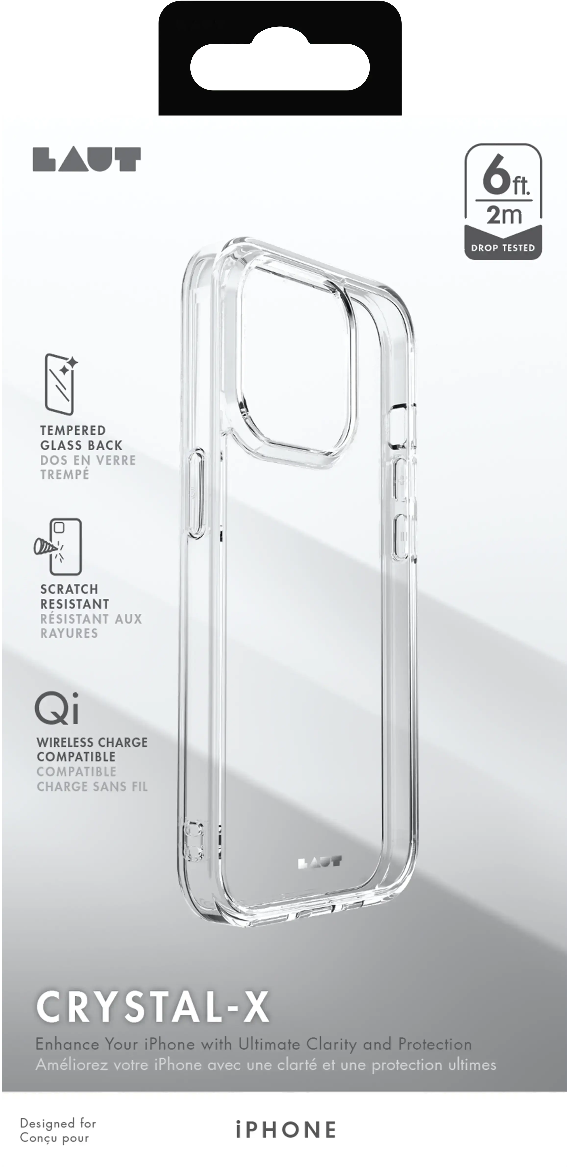 Чохол LAUT Crystal-X Case для iPhone 15 Plus - Crystal (L_IP23C_CX_UC)