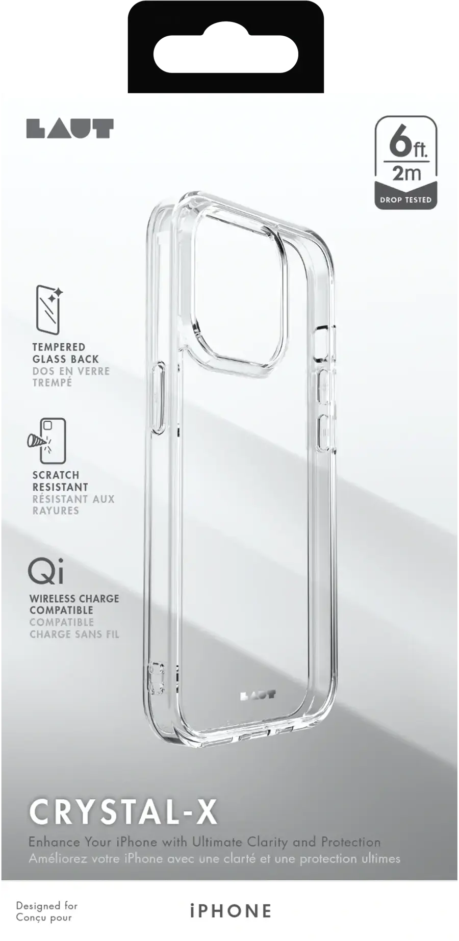 Чехол LAUT Crystal-X Case для iPhone 15 Plus - Crystal (L_IP23C_CX_UC)