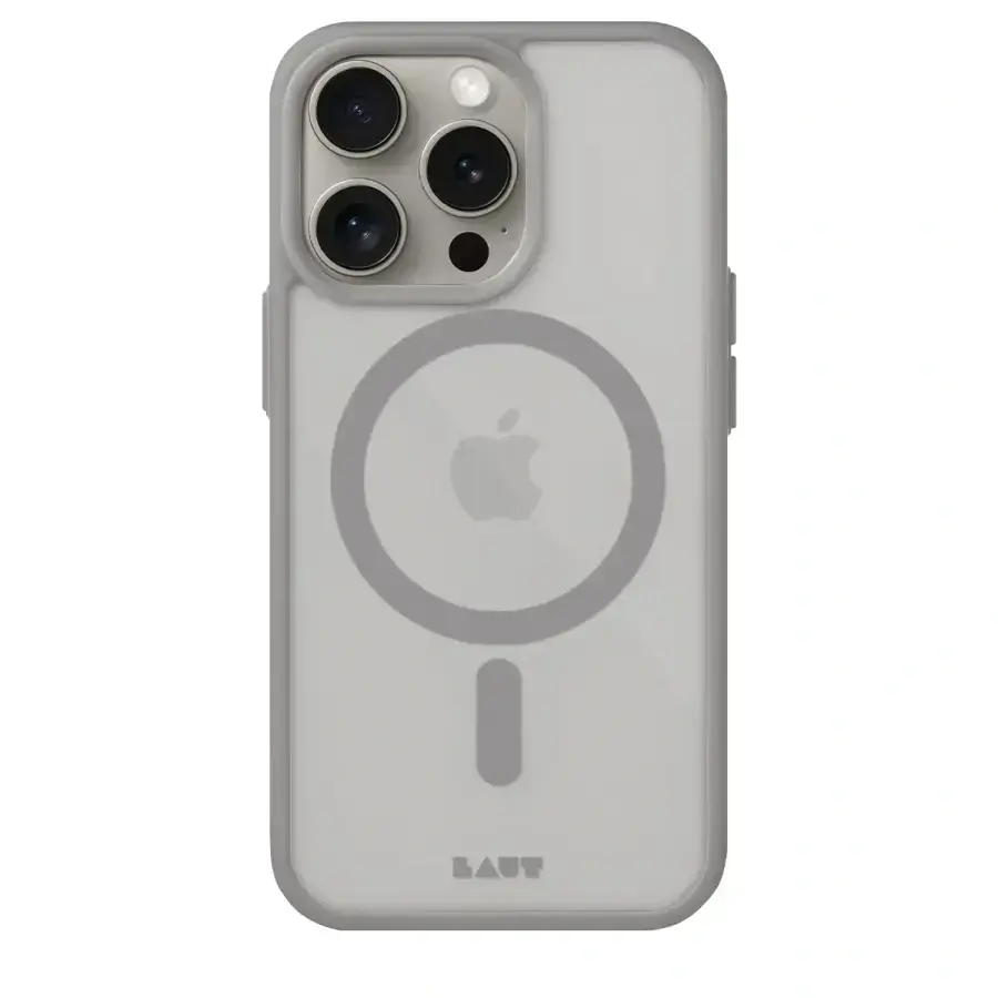 Чохол LAUT HUEX PROTECT case with MagSafe for iPhone 15 Pro - Grey (L_IP23B_HPT_GY)