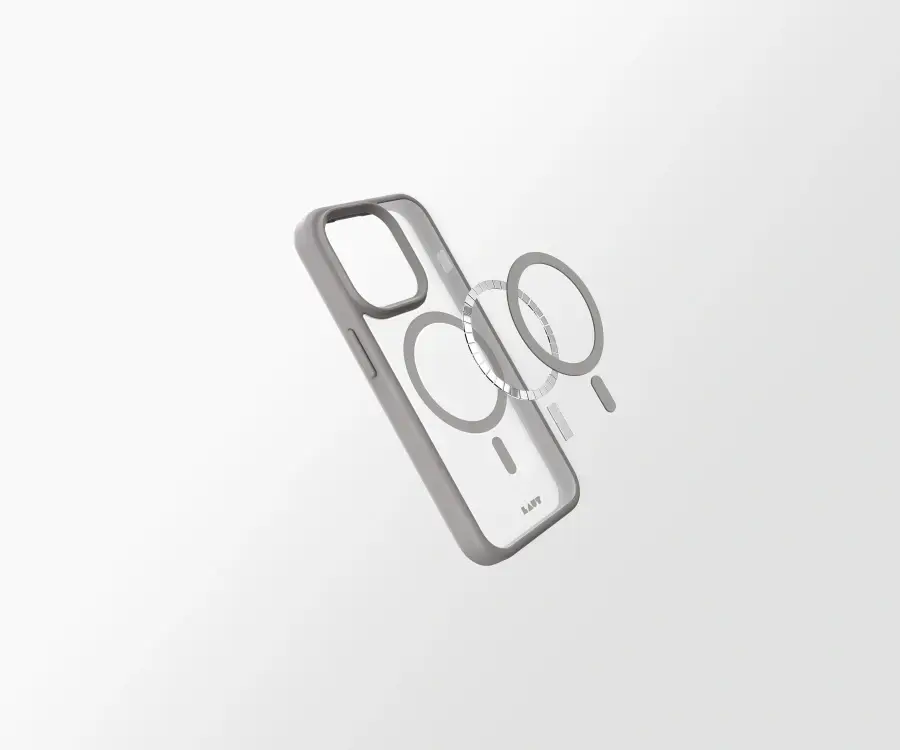 Чохол LAUT HUEX PROTECT case with MagSafe for iPhone 15 Pro Max - Grey (L_IP23D_HPT_GY)