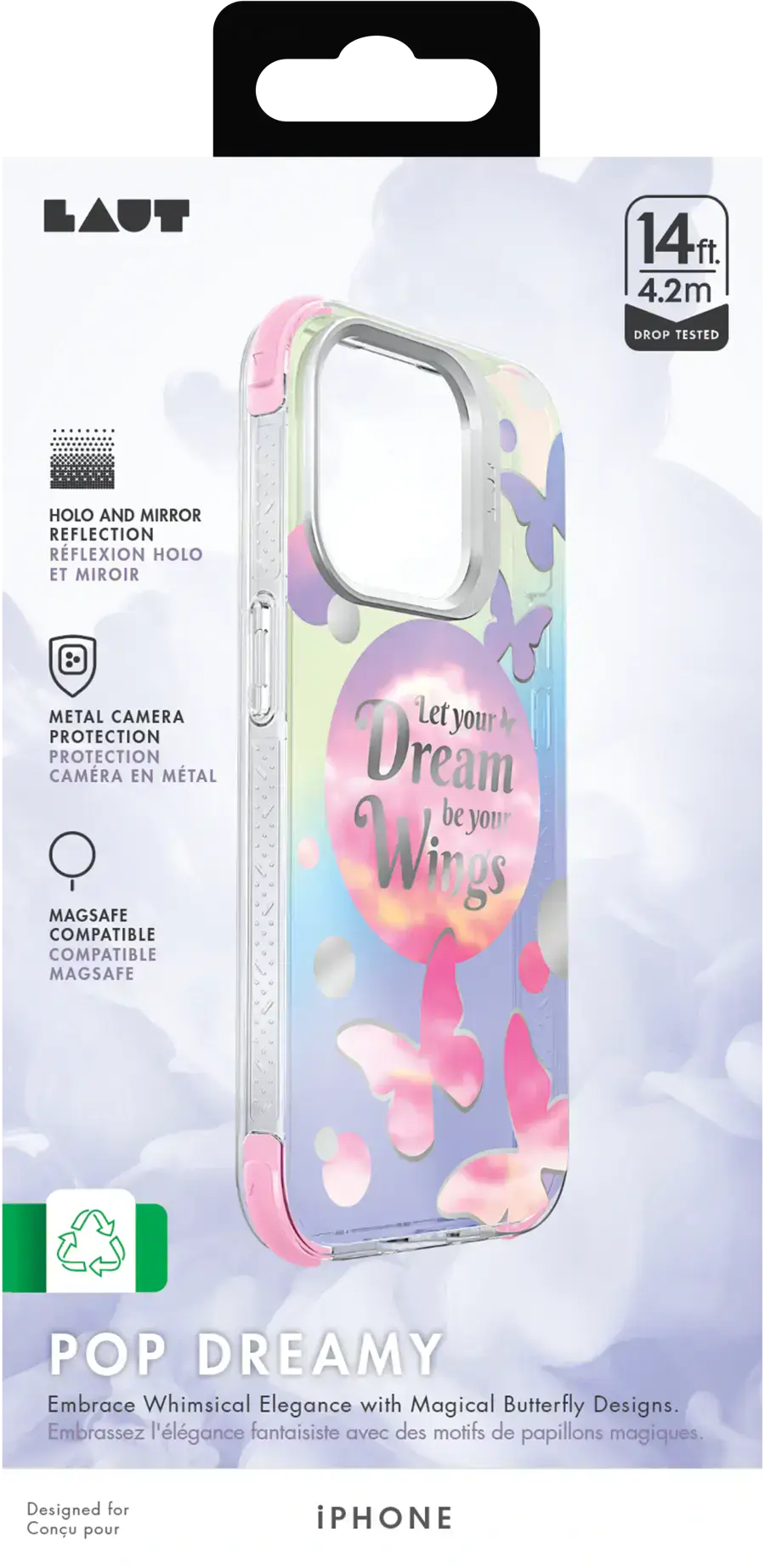 Чехол LAUT POP DREAMY case with MagSafe for iPhone 15 (L_IP23A_POP_DR)