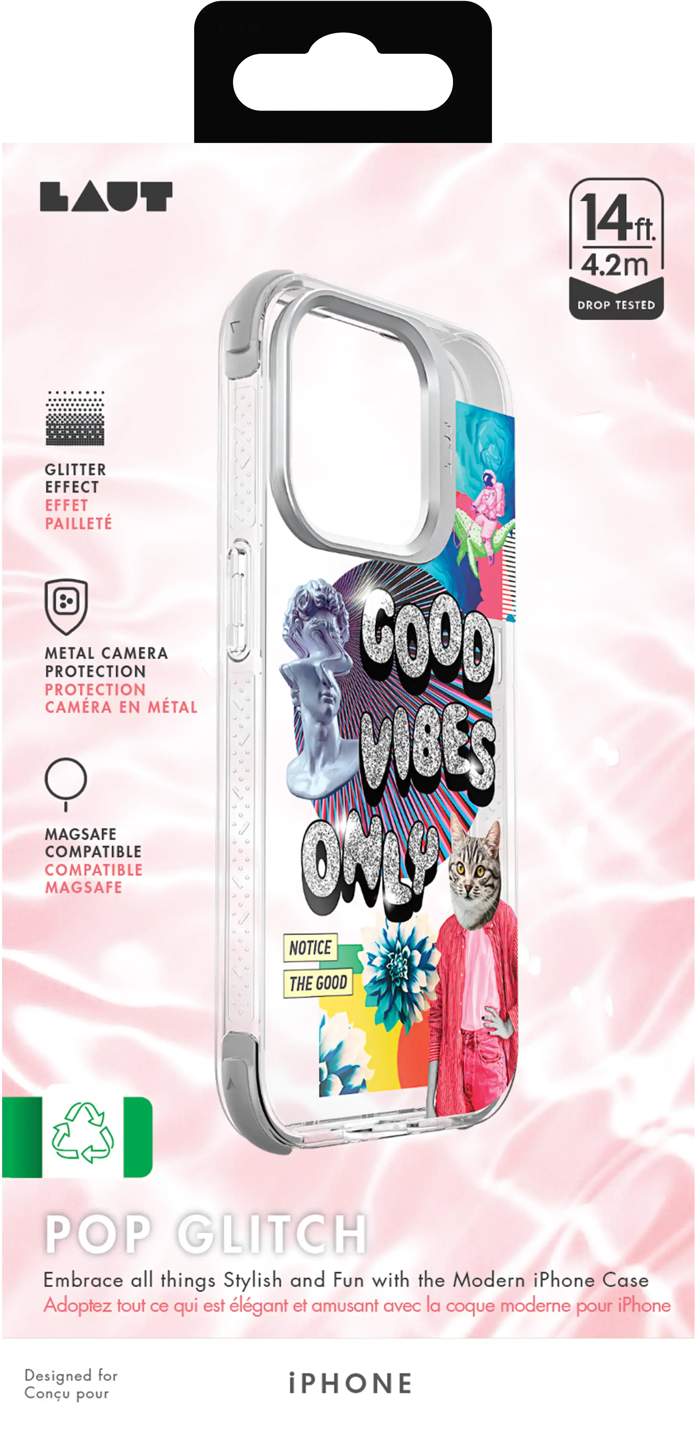 Чохол LAUT POP GLITCH case with MagSafe for iPhone 15 Pro (L_IP23B_POP_GL)